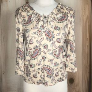 Chaps women's ruffle top